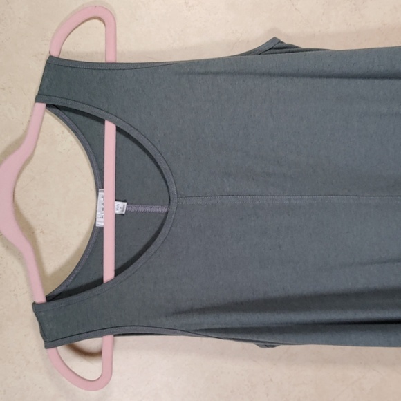 12551 Kleen green sleeveless shark bite t-shirt dress L - Picture 2 of 10